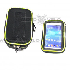 Велосипедная сумка на раму (для инструмента и смартфона 5.5″, чёрная,WOLF BFSE ) (#MD), mod:GA-44