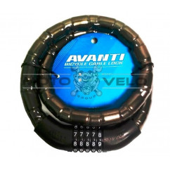 Замок велосипедный кодовый 'AVANTI' 22mm-1000mm (mod:AGL-712)