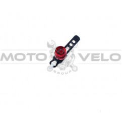 Мигалка велосипедная алюминиевая "Алмаз",mod:HJ-016 (цвет:красный)