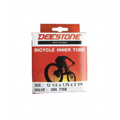 Камера велосипедная 12 1/2x1.75х2 1/4 (A.V),кривой вентиль "Deestone"