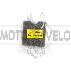 Элемент воздушного фильтра мотокосы квадратный (поролон с пропиткой) (черный) AS