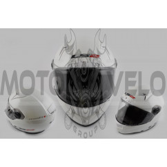 Шлем-интеграл (mod:385/396) (size:S, белый, солнцезащитные очки) LS-2