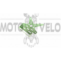 Рамка для крепления номера и поворотников с регулируемым углом наклона    (зеленая)   KOMATCU   (mod.A)