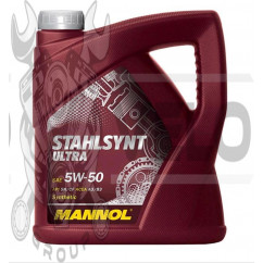 Масло   4T, 4л   (SAE 5W-50, синтетика, Stahlsynt Ultra 5W-50 API SN/CF)   MANNOL, шт