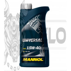 Масло   4T, 1л   (SAE 15W-40, минеральное, Universal API SG/CD)   MANNOL, шт