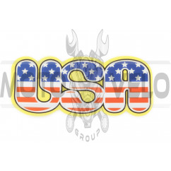 Наклейка декор USA (15х6см) (#3294)