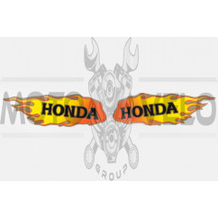 Наклейки (набор) Honda (19х6см, красные) (#5793)