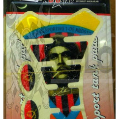 Наклейка на бак   FISH Che Guevara (резина, декор, желто- синяя)