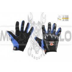 Перчатки "SCOYCO" (mod:MC-09, size:L, синие, текстиль)