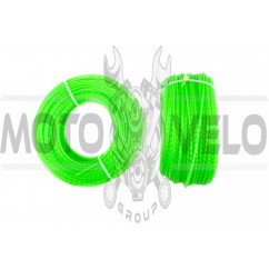 Леска мотокосы Ø2,0mm, 100 метров (косичка, зеленая) BEST