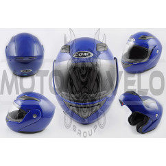 Шлем трансформер (mod:K991) (size:ХL, синий) COM