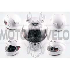 Шлем трансформер (mod:688) (size:XL, белый, солнцезащитные очки) BINLI