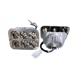 Вставка в фару LED мини квадратная В МЕСТО ЛАМПОЧКИ