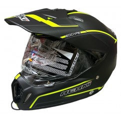 Шлем кроссовый NENKI MX-310 Matte Black Ellow