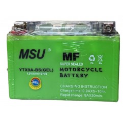 АКБ YTХ9A-BS (GEL) зеленый MSU 105x85x150