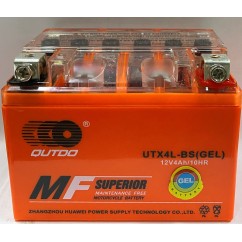 АКБ YTX4L-BS OUTDO (GEL) оранжевый 113*70*87