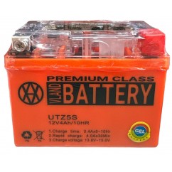АКБ UTZ5S 12V4A усиленный (GEL) оранжевый 113*70*87