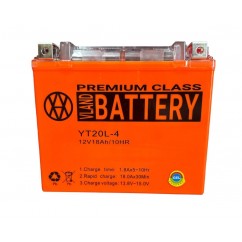 АКБ 12V 18Ah YT20L-4 (GEL) оранжевый VLAND 177*88*155