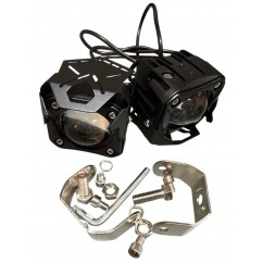 Фара LED GFD18 прямокутна с козирком 110*75*80 білий с жовтим DC9-20V 23,5W10000Lm IP68 GFD18