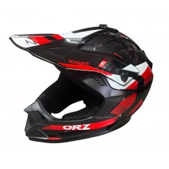 Шлем кросс ORZ - 218 Черно-красно-белый