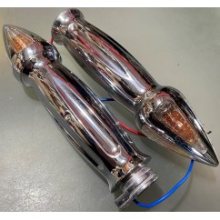 Ручки руля хром с поворотом JY-4 внутренний Ǿ 23 Ǿ 23