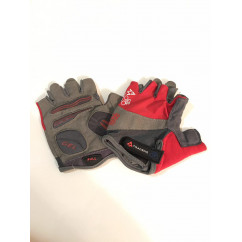 Перчатки вело "Traders" (без пальцев, гелевые, красно-cерые, size:M)