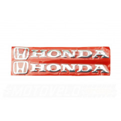 Наклейка буквы (mod:Honda 20х6см, 2шт, хром) (#4754)