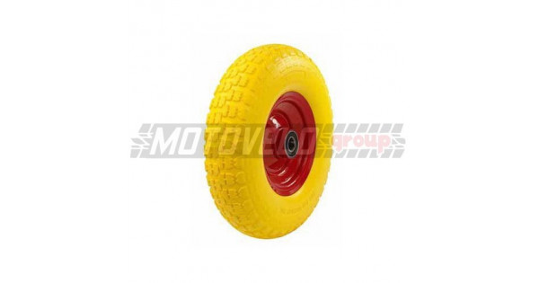 Колесо на садовую тачку пенополиуритановое 3.50-6 (d=20 mm) "DM" купить ...