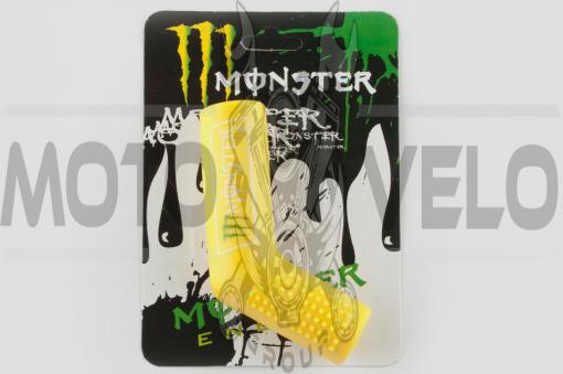 Резинка заводной ножки MONSTER ENERGY (универсальная, желтая) XJB
