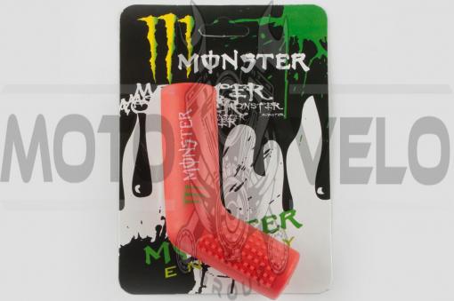 Резинка заводной ножки MONSTER ENERGY (универсальная, красная) XJB
