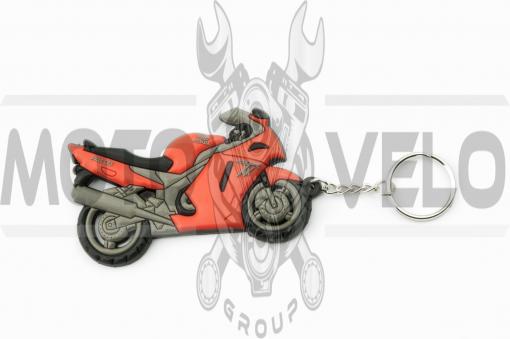 Брелок резиновый байк HONDA (красный) (#YSK136)