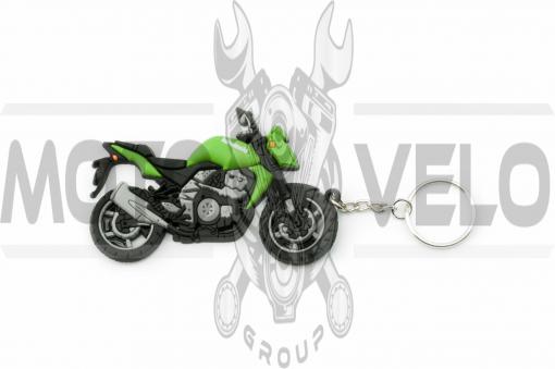 Брелок резиновый байк KAWASAKI (зеленый) (#YSK135)
