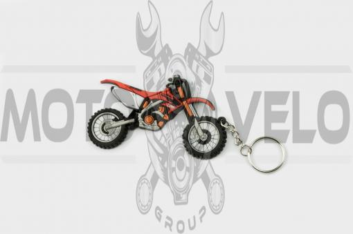 Брелок резиновый байк HONDA (красный) (#YSK134)