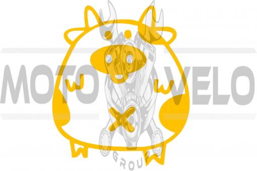 Наклейка декор PIG (желтая) (#HQ5)