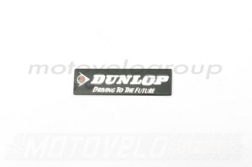 Наклейка шильдик DUNLOP (12х4см, хром) (#4501)