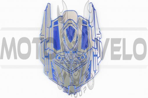 Наклейка шильдик TRANSFORMER (9х7см, синяя) (#4662B)