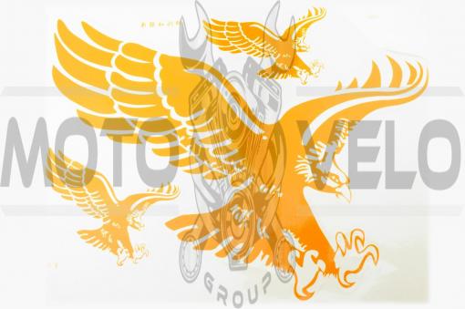 Наклейки (набор) EAGLE (35х27см, желтый) (#0881)