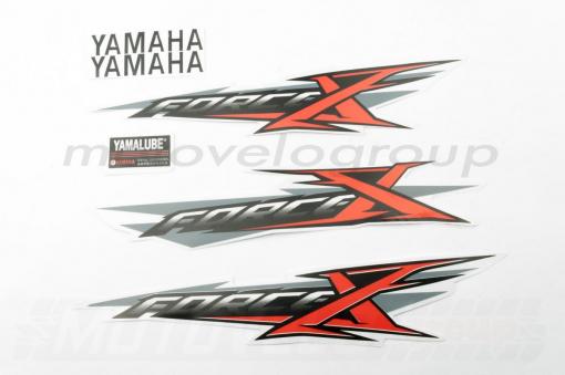 Наклейки (набор) Yamaha X-FORCE (30х6см, красные) (#7438)