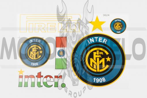 Наклейки (набор) спонсор INTER (26х18см) (#3624)