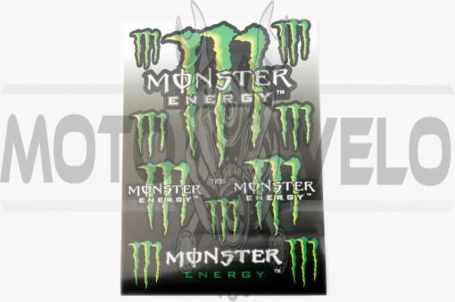 Наклейки (набор) спонсор MONSTER ENERGY (34х23см) (#7055)