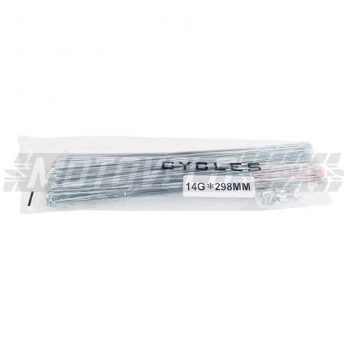 Спицы на переднее колесо Украина 14Gx298 mm CYCLES (уп.100 шт.)