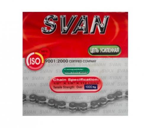 Цепь велосипедная "SVAN" 112 звеньев усиленная