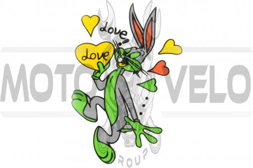Наклейка декор BUGS BUNNY (21х15см) (#2644)