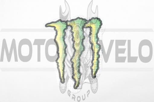 Наклейка логотип MONSTER ENERGY (21х16см) (#7312F)
