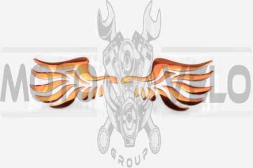 Наклейка шильдик WING (красная) (#4729)