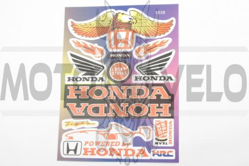 Наклейки (набор) Honda (26х18см, 12шт) (#5538)