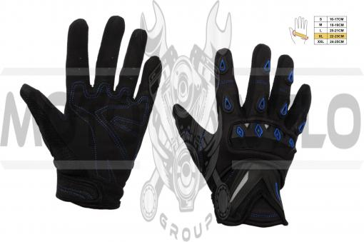 Перчатки SCOYCO (mod:MC-10, size:XL, синие, текстиль)