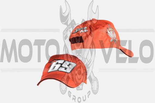 Бейсболка 69 NICKY HAYDEN (красная, 100% хлопок)