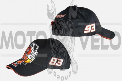 Бейсболка 93 MARC MARQUEZ (черная, 100% хлопок)