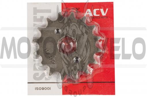 Звезда трансмиссии (передняя) Zongshen ZS125J 428-16T (сталь 20) ACV